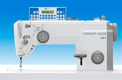 Dürkopp Adler 281 Premium high-speed sewing machine "Semi-Dry-Head" with direct drive,fully assembled